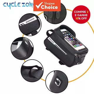 Saco De Bicicleta Feixe Dianteiro Mountain Bike Armazenamento Do Telefone Móvel Equipamentos À Prova Dwaterproof Água Ac em Oferta na Shopee