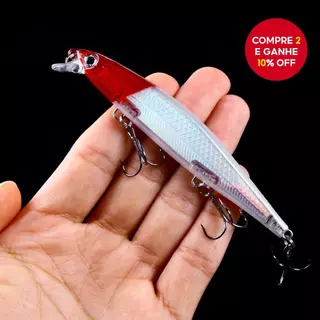 HENGJIA 1 Peça 11cm/13.2g Isca De Pesca De Peixinho Suspenso Artificial Dura 16 Cores Olhos 3d Afundando Iscas Com Ganch em Oferta na Shopee