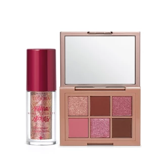 Combo Niina Secrets: Delineador Crystal Brilho 3g + Paleta de Sombras Shine 5,4g em Oferta na Shopee