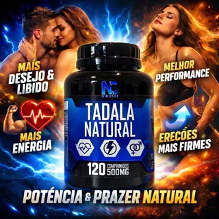 Suplemento Natural 120cp 500mg Vitalidade Masculina Performance & Bem-Estar