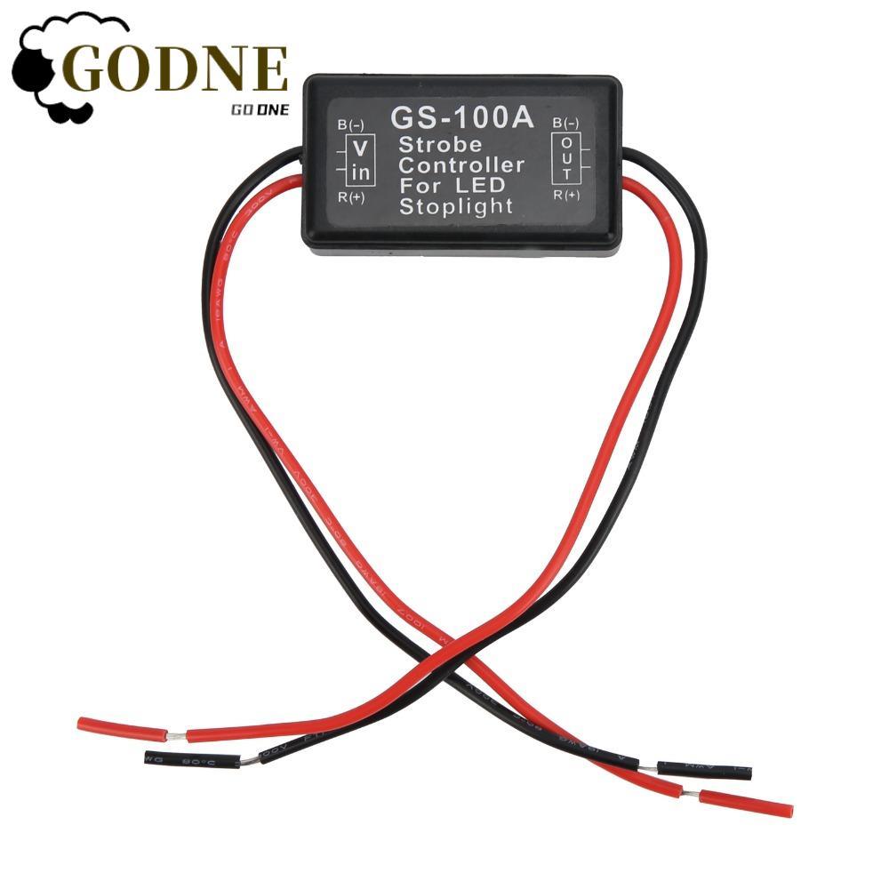 Controlador Estroboscópico GODNESSFO , Módulo De Controle De Flash LED GS-100A 12-24VDC , De Luz De Carro 5 * 3 * 1.5cm