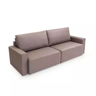 Sofá Retrátil 4 Lugares Herval Adapt, Veludo Cappuccino, 256 cm em Oferta na Shopee
