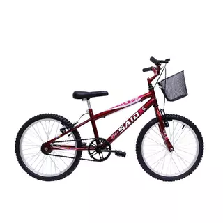Bicicleta Aro 20 Bike Infantil Meninas fem com cesta Saidx em Oferta na Shopee