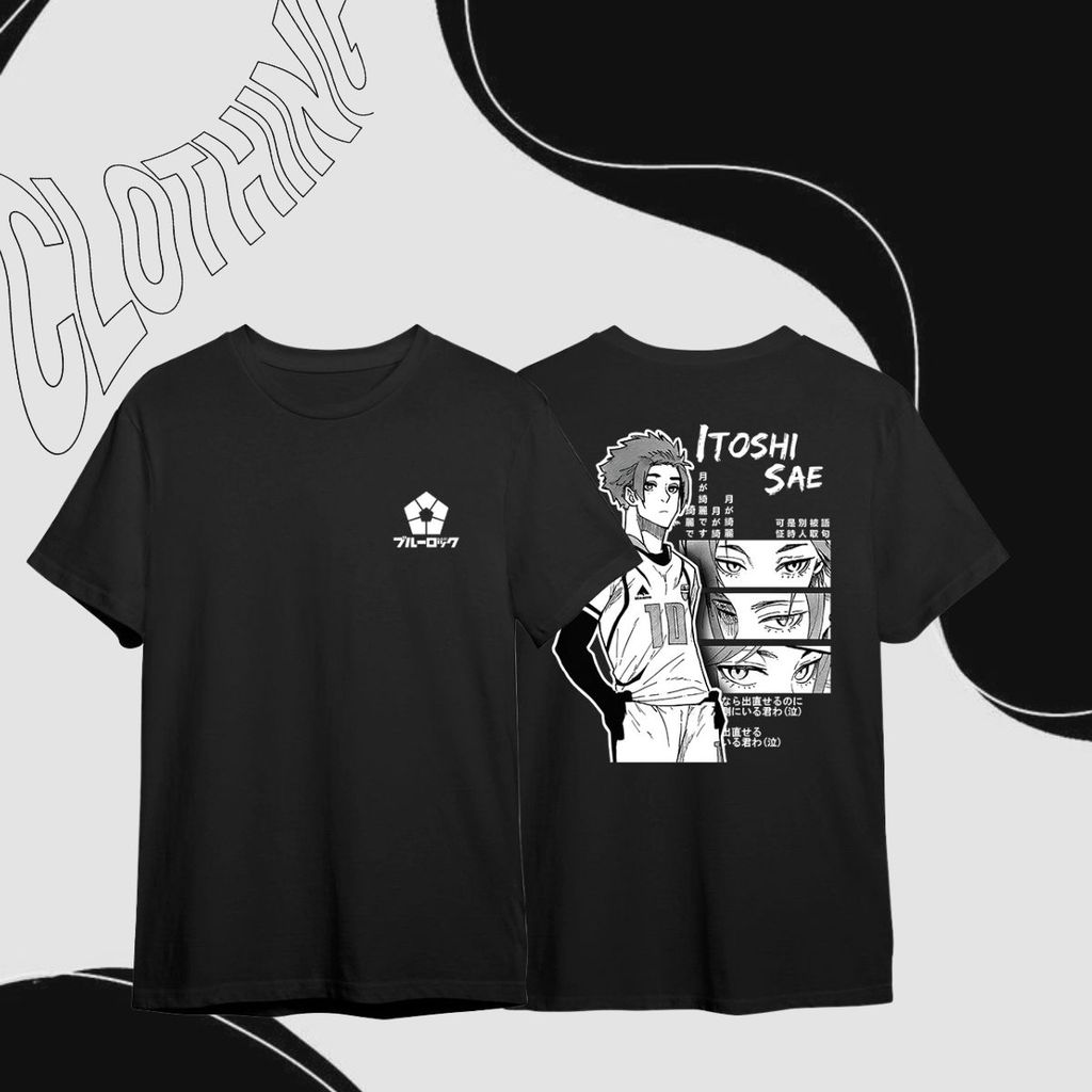Camiseta Sae Blue Itoshi Lock Futebol Japao Manga Anime Jogador