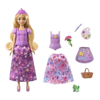 Boneca Rapunzel Disney Princesas Vestido Extra JBG09 em Oferta na Shopee
