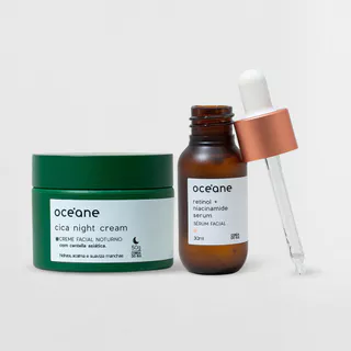 Kit Sérum Retinol e Niacinamida + Creme Facial Cica Night (2 Produtos) em Oferta na Shopee