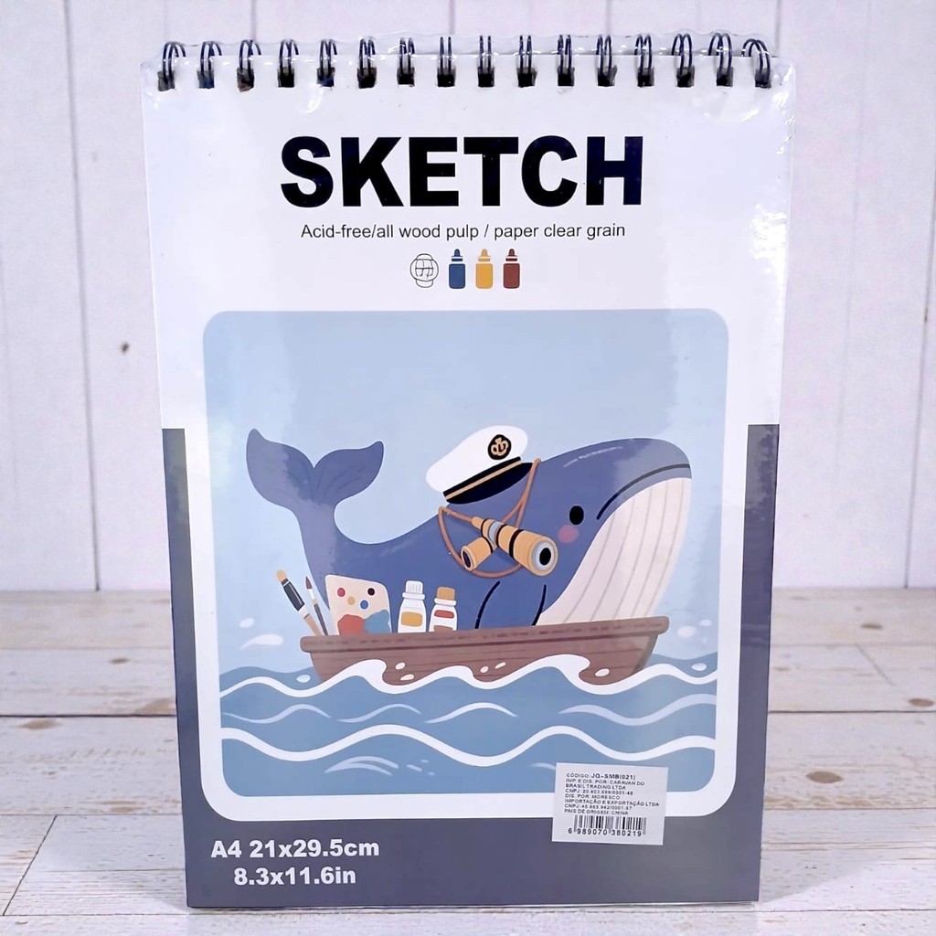 Sketchbook A4 Caderno de Desenho Profissional | Papelaria para Artistas ...