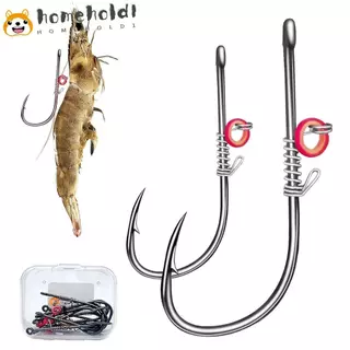 HOMEUVOE 10 Peças De Anzol De Aço De Alto Carbono , Ganchos De Isca De Camarão Vivo Selecionador em Oferta na Shopee