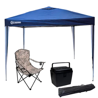 Tenda ERB Máquinas 3x3M Dobrável Cadeira Camuflada Dobrável Kala Cooler Preto 28 LItros Bel em Oferta na Shopee