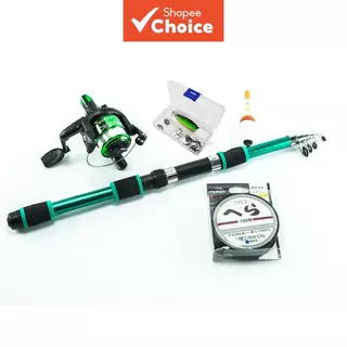 Kit de Pesca Completo  Vara e Carretilha CMIK Resistente + Linha/Anzol/Iscas em Oferta na Shopee