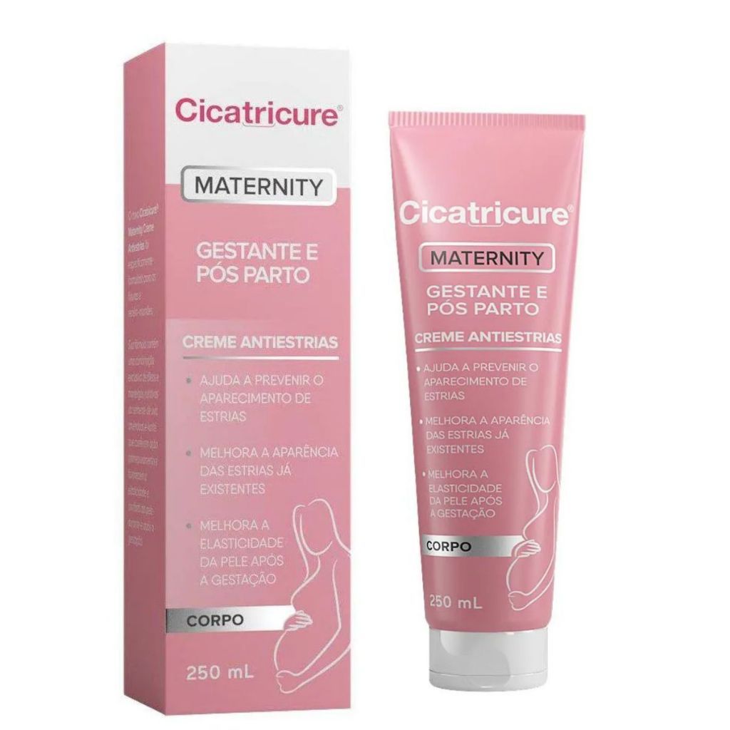 Cicatricure Maternity Creme Antiestrias Gestante Pós Parto 250ml ...