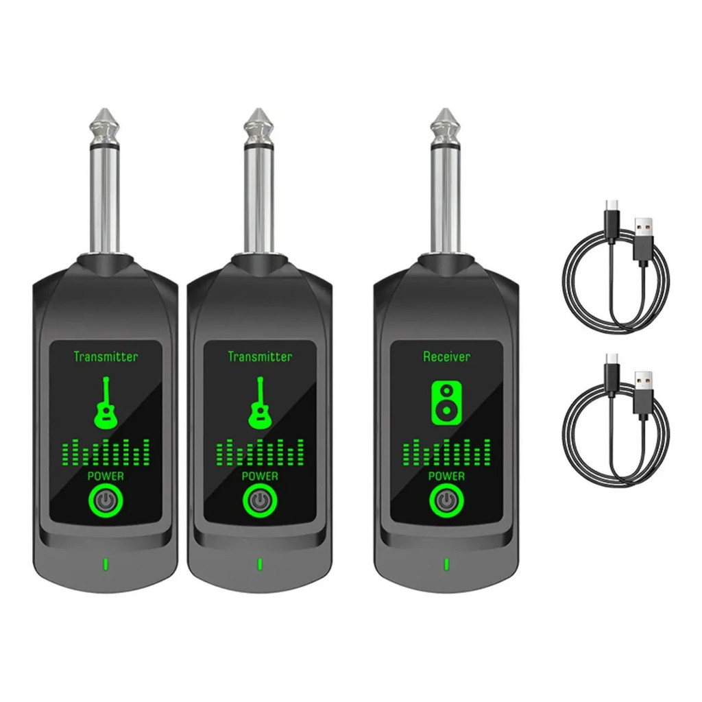 Transmissor Receptor Sem Fio Para Guitarra P10 2.4G LED Verde | Shopee ...