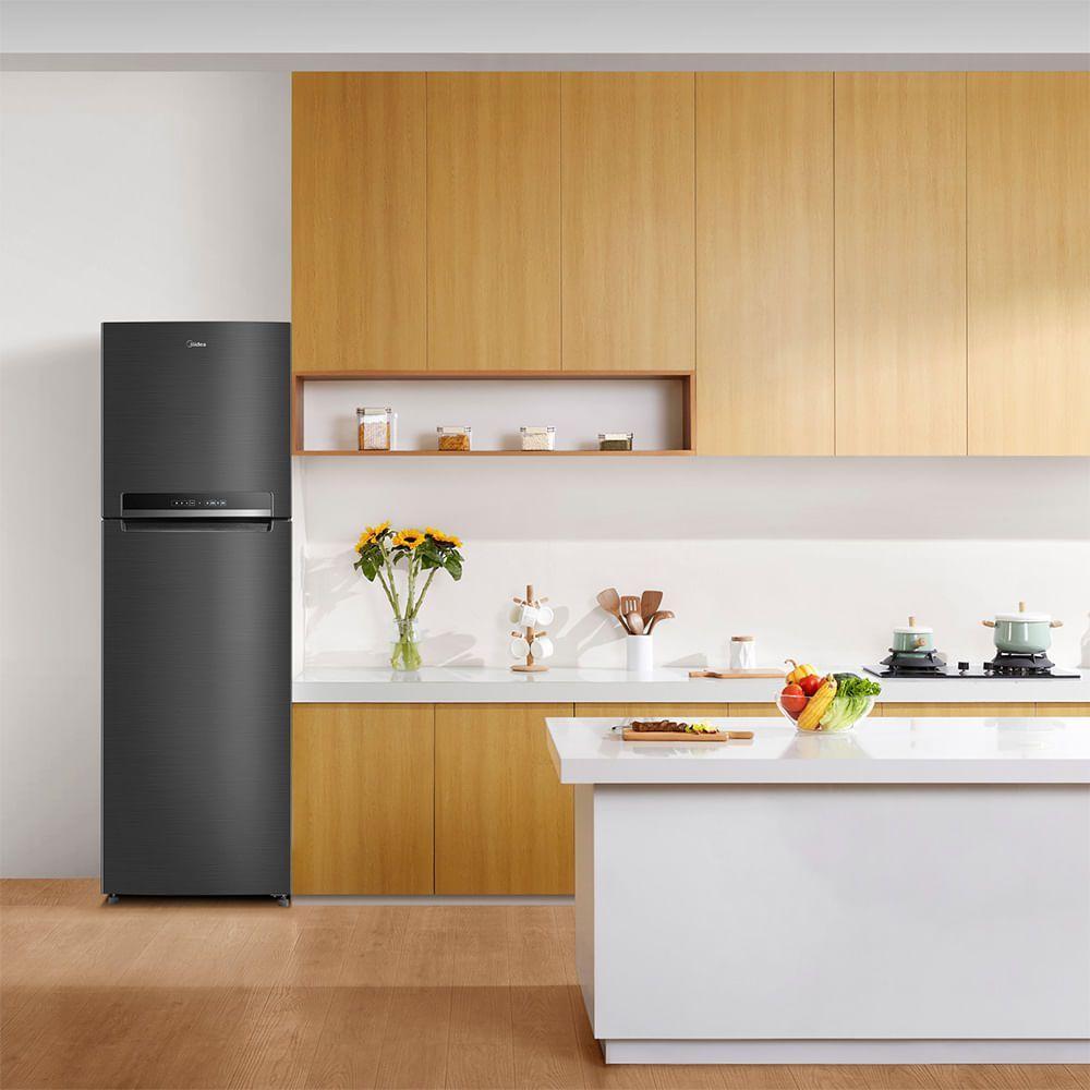 Geladeira Frost Free Duplex 425L Inverter Preta Midea