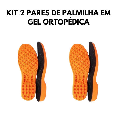 Kit 2 Pares de Palmilha em Gel P.u Anatômica para quem trabalha em pé ...