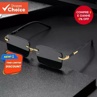 Óculos De Sol Sem Aro Para Mulheres/Homens Senhora Moda Gradiente Lentes Designer UV400 Tons em Oferta na Shopee