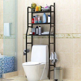 Rack Organizador De Banheiro Prateleira Estante Multifuncional Com Suporte Armazenamento em Oferta na Shopee