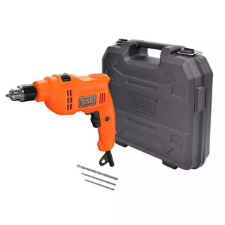 Furadeira de Impacto 10mm BED710550K 550W com Acessórios e Maleta - BLACK+DECKER