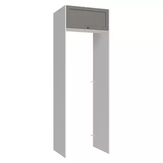 Porta-Geladeira 73 cm 1 Porta Basculante Branco/Cinza Vik Madesa em Oferta na Shopee