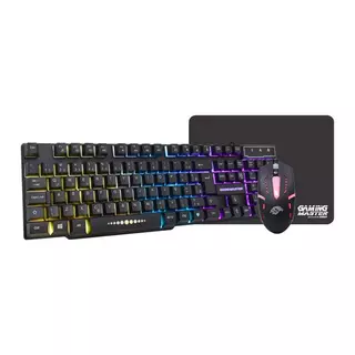 Combo Gamer K-MEX, Rainbow, Teclado ABNT2, Mouse 1000 DPI, Mousepad Pequeno, Preto, B3KM5228U11CB1X em Oferta na Shopee