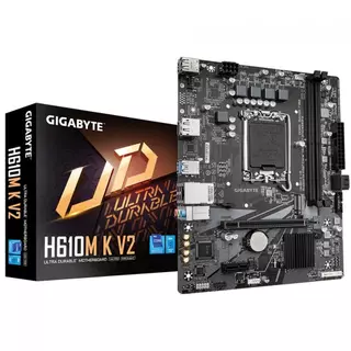 Placa Mãe Gigabyte H610M K V2, Chipset H610, Intel LGA 1700, M-ATX, DDR5 em Oferta na Shopee