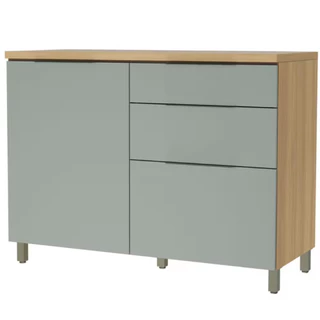 Balcão Nesher Marquesa em MDF 15mm com 1 Porta, 3 Gavetas e 1 Prateleira em Oferta na Shopee