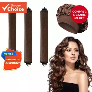 Espessamento Sem Calor Curling Ferro Artefato Dormir Touca De Banho Conjunto De 4 Peças em Oferta na Shopee