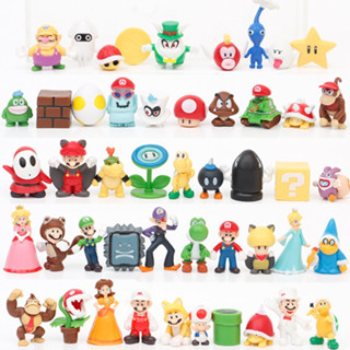 48 Peças Super Mario Bros Bonecos Luigi Miniatura Game em Oferta na Shopee