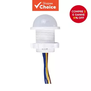 Detector de Sensor de Movimento Interruptor Inteligente Casa Ambiente Interno/Externo Luz Infravermelha 110V 220V Modo em Oferta na Shopee