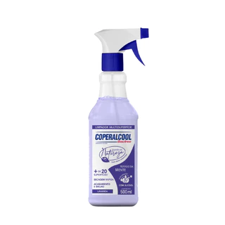 Limpador Multiuso Lavanda Pulverizador 500ml Coperalcool Bacfree em Oferta na Shopee