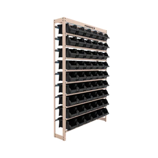 Estante metálica com 54 gavetas n° 5 preta - Presto em Oferta na Shopee