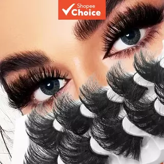 Grosso Macio 25mm Vison 5 Pares 8D Cílios Postiços , Fofo Volumoso , Dramático Exagerado Confortável Maquiagem Para Os O em Oferta na Shopee