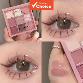 Paleta de Sombras de 9 Cores Rose Pink | Fosca e Brilho com Glitter | À Prova d’Água e Duradoura | Paleta de Sombra em Oferta na Shopee
