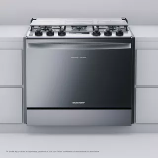 Fogão Brastemp 5 Bocas de Embutir Cor Inox com Turbo Chama e Touch Timer - BYS5PCR em Oferta na Shopee