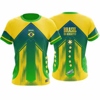 Camisa do Brasil Seleção Brasileira Camiseta Futebol Torcedor MODELO  13 em Oferta na Shopee