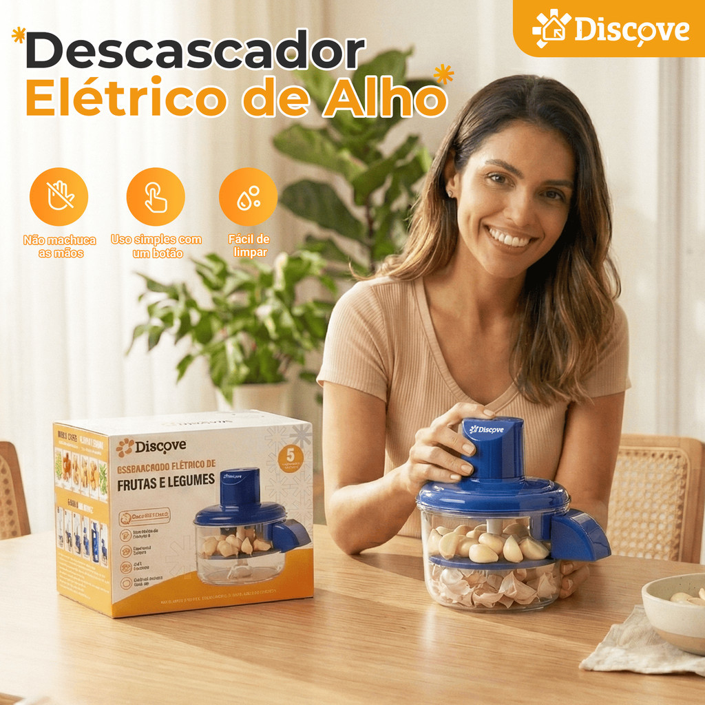 Descascador Elétrico Automatico Portátil 127/220V Cozinha De