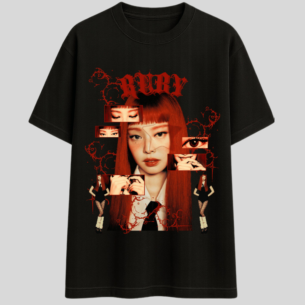 Camiseta Feminina Ruby Jennie Blackpink Kpop Korea Unissex ENVIO