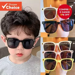 D-Letter Square Kids Óculos De Sol Com Proteção UV400 Para Meninos E Meninas Verão Ao Ar Livre em Oferta na Shopee