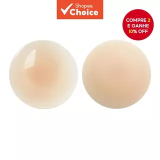 Peito feminino 8cm, capas de mamilo de silicone reutilizáveis e invisíveis para grandes - Fino para uso em casamentos e em Oferta na Shopee