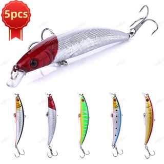Conjunto Completo: 5 Iscas Meia Água 9cm 8,5g - Pesca Tucunaré, Traíra, Dourado, Robalo, Black Bass