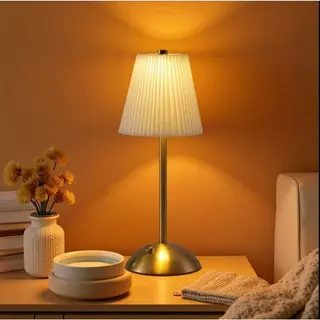 Luminaria de Mesa LED 3 Tons Abajur Controla de Intensidade Bateria Recarregavel USB LKZD-5965