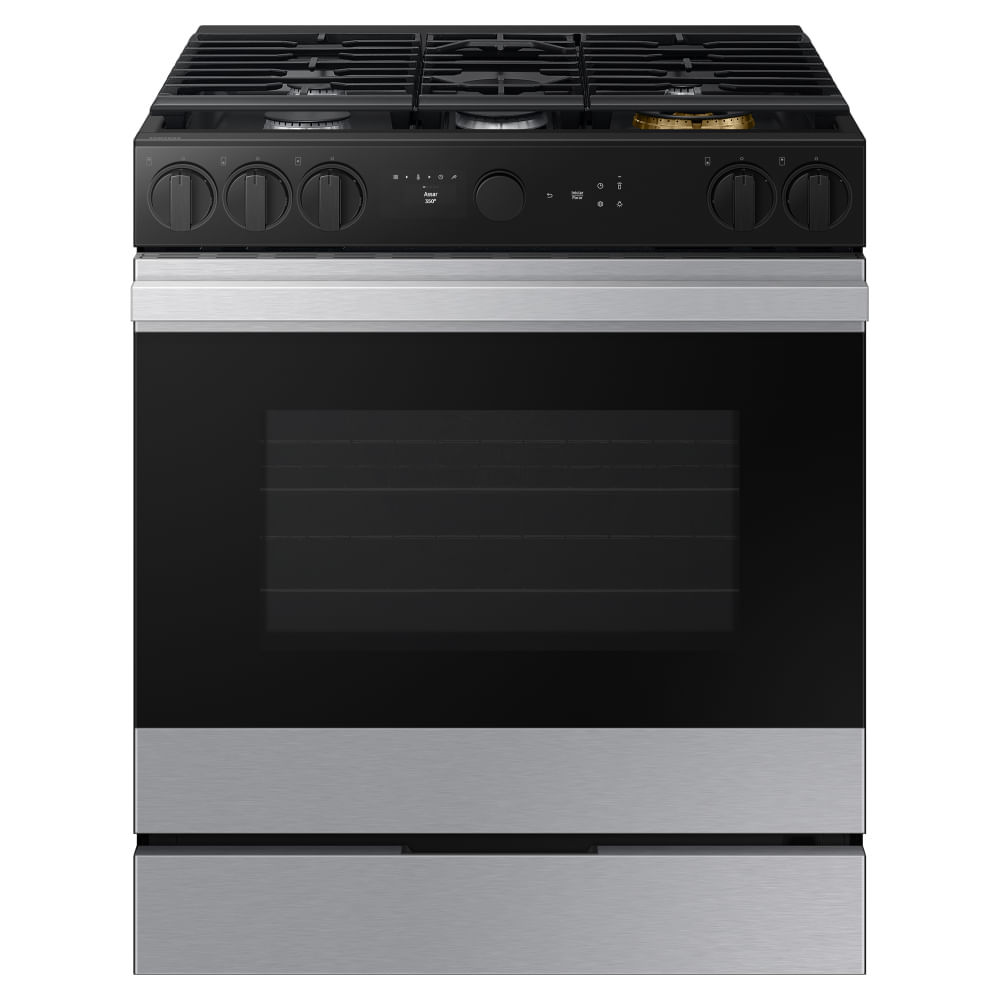 Fogão 5 bocas Série 7 Com Câmera e Air fry Samsung NSG6DG8700SRAZ 170L 127V
