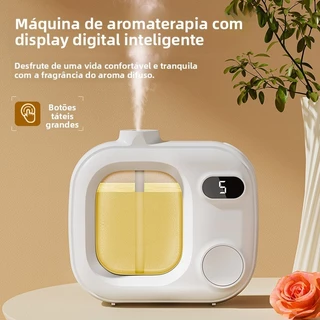 Difusor de Aroma Portatil USB Recarregável com 5 Modos | Umidificador para Quarto e Banheiro