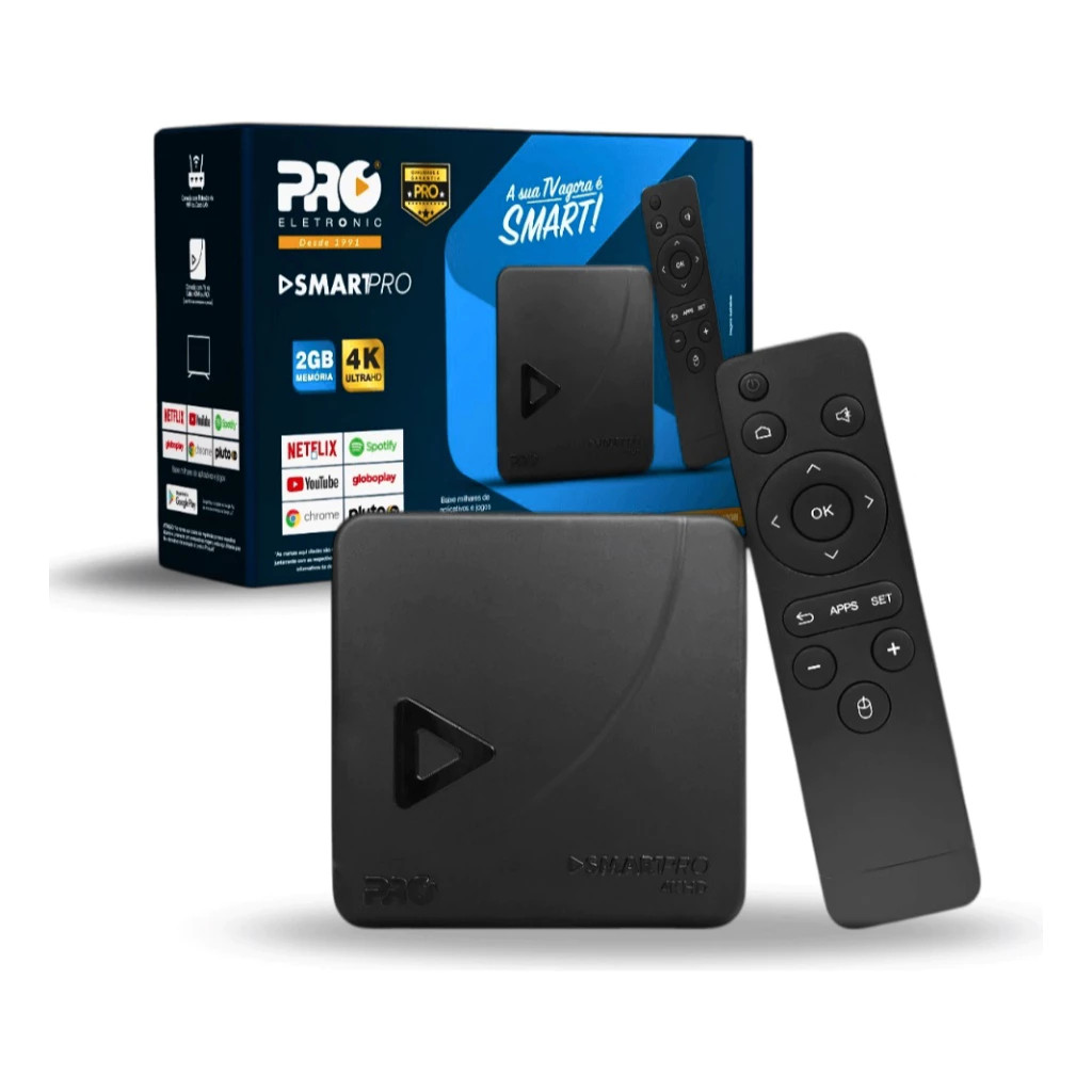 SmartPRO 4K HD Transforma sua TV em Smart TV Proeletronic | Shopee Brasil
