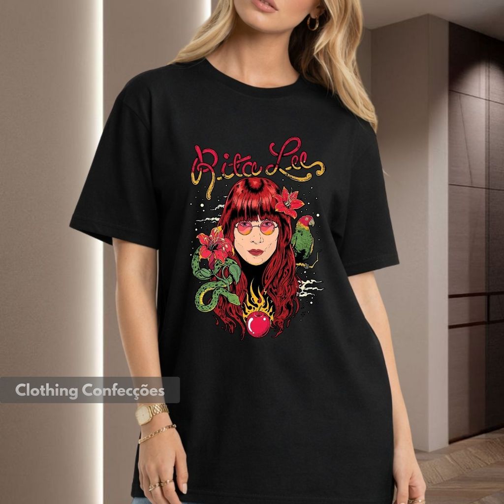 Camiseta Lee Rainha Rita Rock MPB Mutantes Tropicalia Estetica