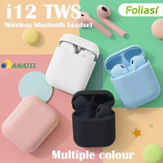 Fone de ouvido embutido sem fio Bluetooth i12 Tws Inpods Macaron em Oferta na Shopee