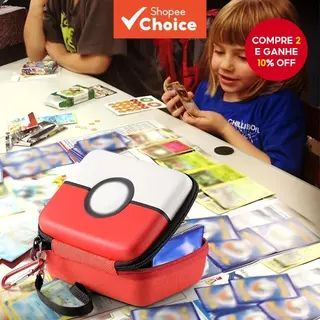 Estojo Rígido Para Cartão ​ 400 +-Armazenamento De Viagem PTCG Cartas Pokémon E UNO em Oferta na Shopee
