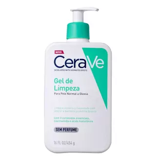 CeraVe Foaming Cleanser - Gel de Limpeza Facial 454g em Oferta na Shopee