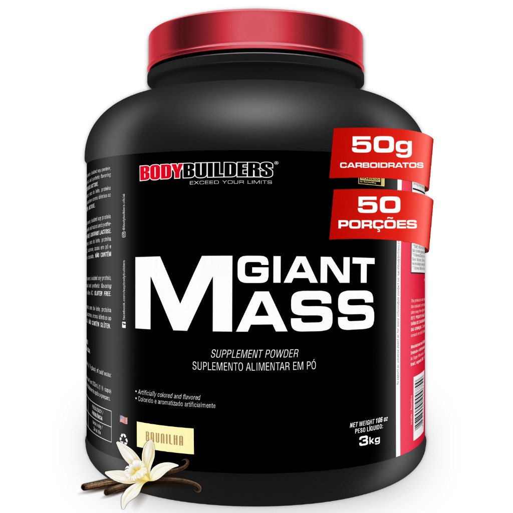 Hipercalórico Giant Mass 3kg Bodybuilders