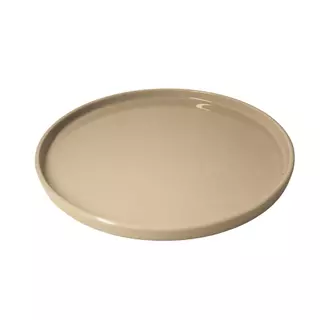 Centro de Mesa Redondo Com Borda Vick Creme Cerâmica  26X2CM em Oferta na Shopee