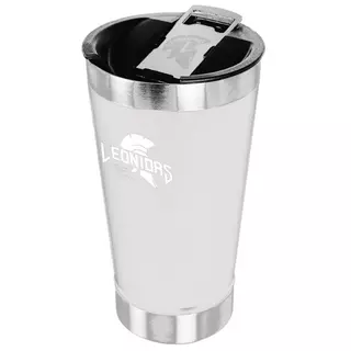 Copo Térmico Leonidas, 473ml, Quente ou Frio, Metal, Branco em Oferta na Shopee